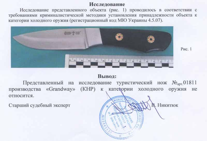 Заключение экспертизы