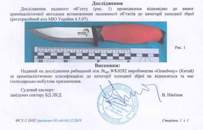 Заключение экспертизы