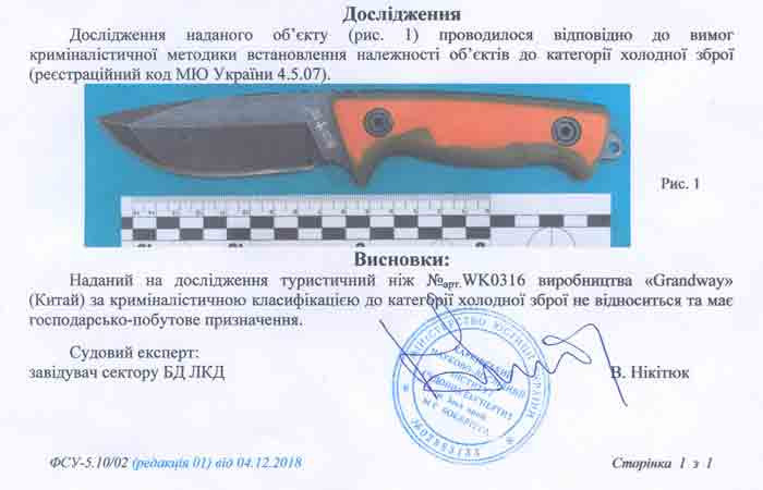 Заключение экспертизы