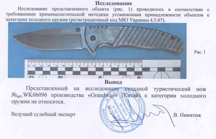 Заключение экспертизы