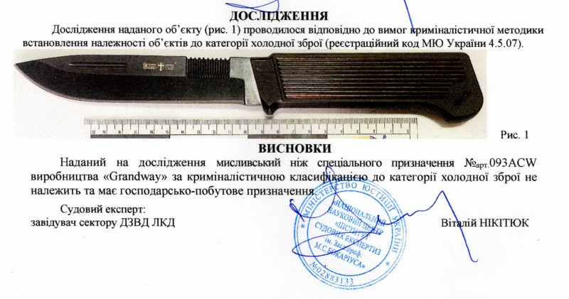 Заключение экспертизы