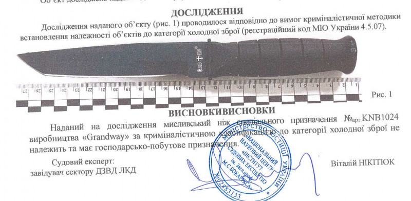 Заключение экспертизы