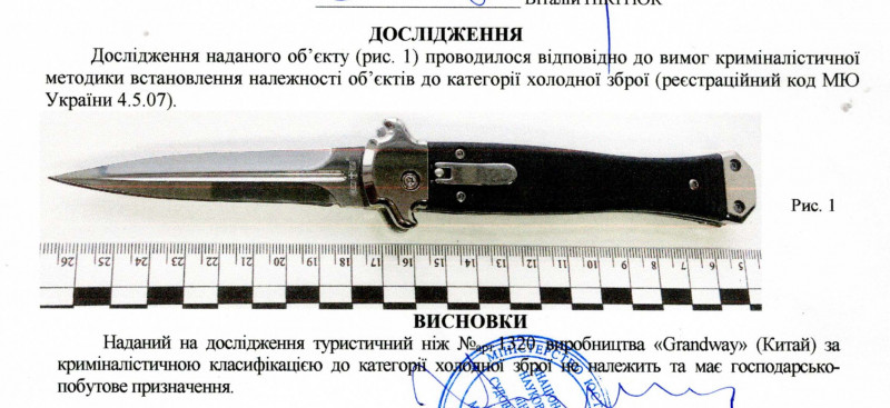 Заключение экспертизы