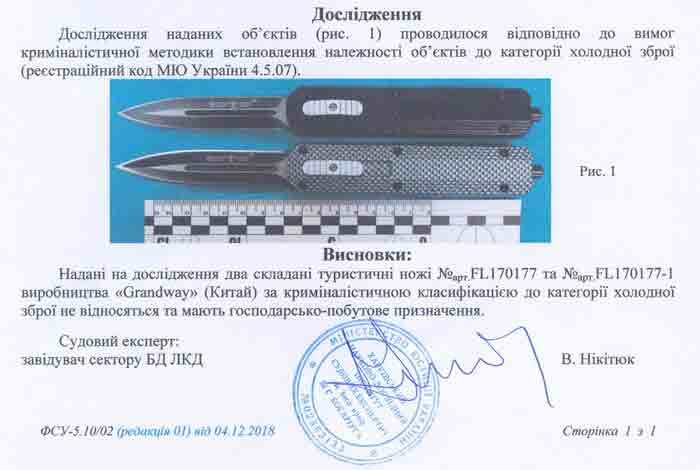 Заключение экспертизы