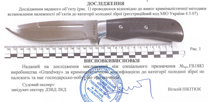 Заключение экспертизы