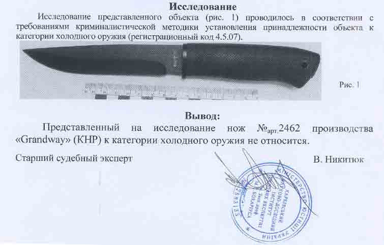 Заключение экспертизы