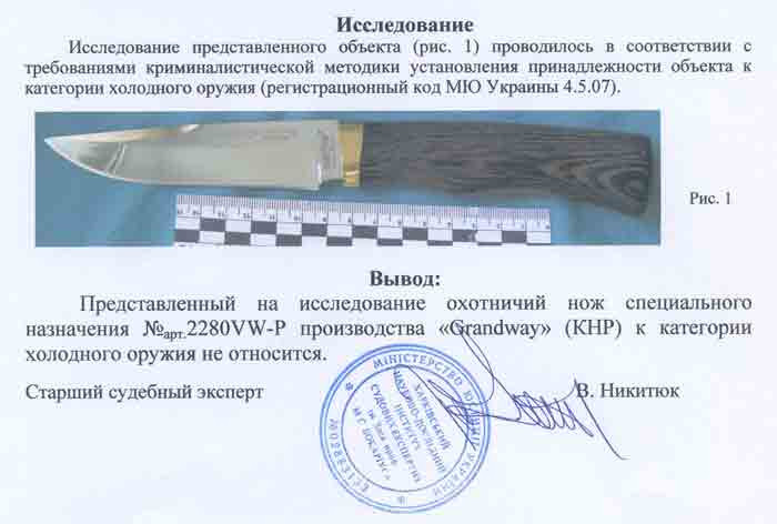 Заключение экспертизы