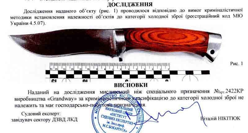 Заключение экспертизы