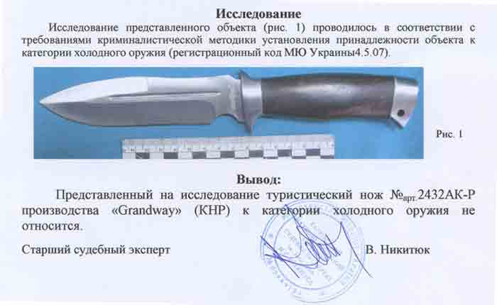 Заключение экспертизы