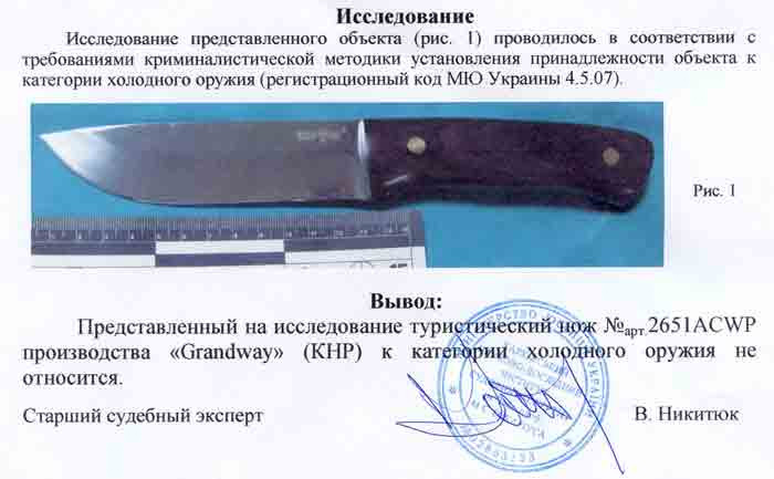 Заключение экспертизы