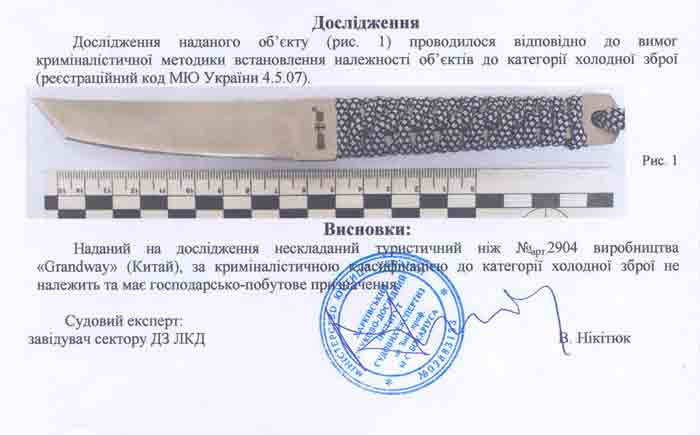 Заключение экспертизы