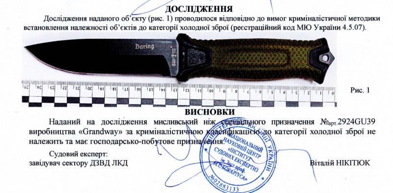 Заключение экспертизы