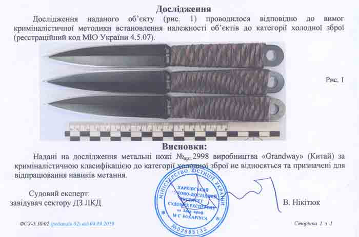 Заключение экспертизы