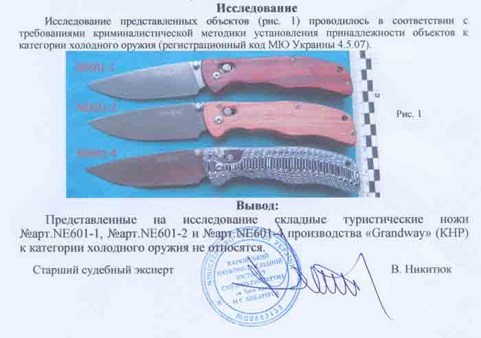 Заключение экспертизы