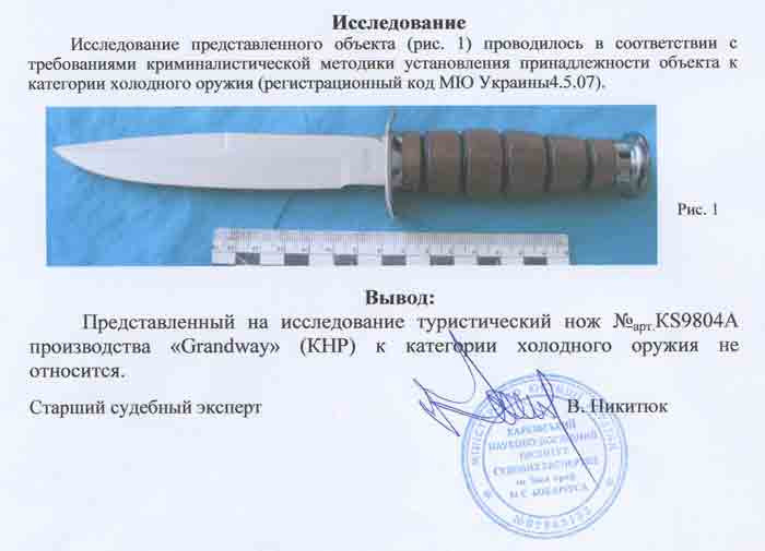 Заключение экспертизы