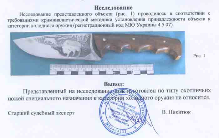 Заключение экспертизы