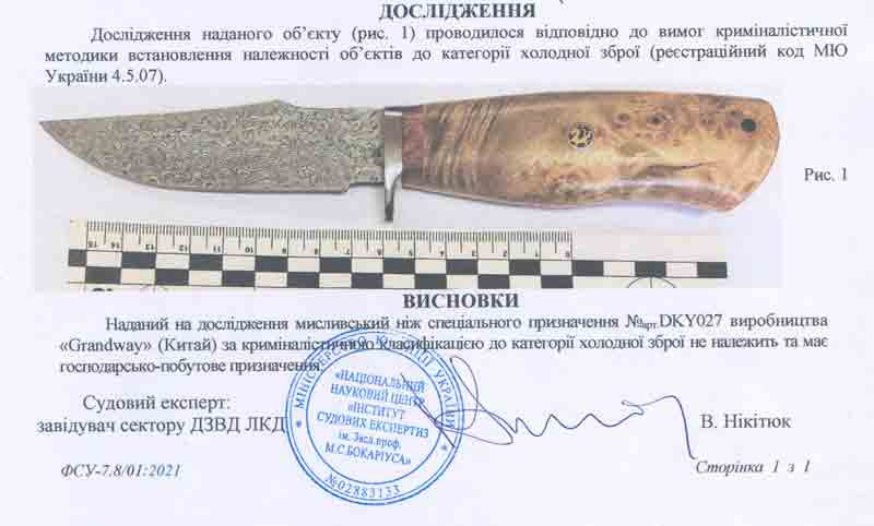 Заключение экспертизы