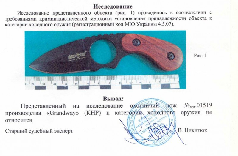 Заключение экспертизы