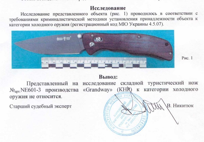 Заключение экспертизы