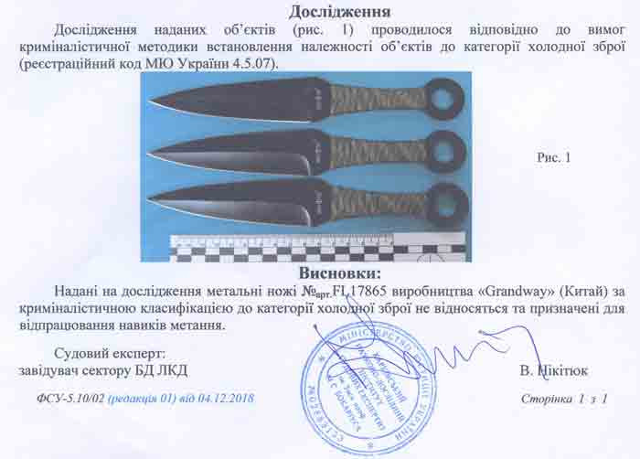 Заключение экспертизы