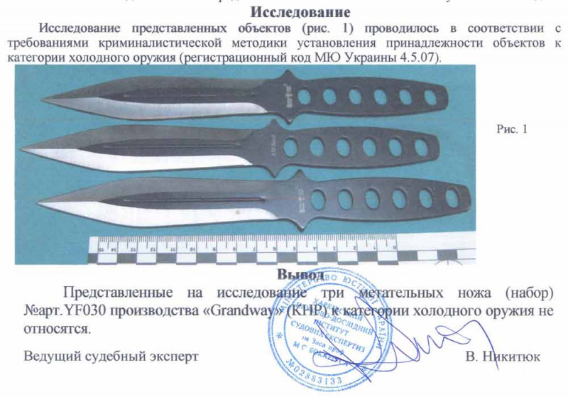 Заключение экспертизы