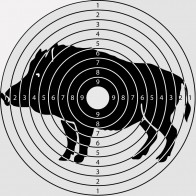 Мишень малая (20x20) - 50 шт