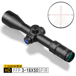 Прицел оптический HD/34 FFP 3-18x50 SFIR